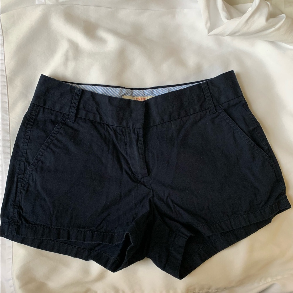 Navy blue chino shorts jcrew size 0
